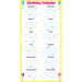 Low-Tac Birthday Calendar Vertical - A1 School Supplies