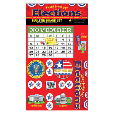 Ticket to the Top - Presidential Elections Bulletin Board Set - A1 School Supplies