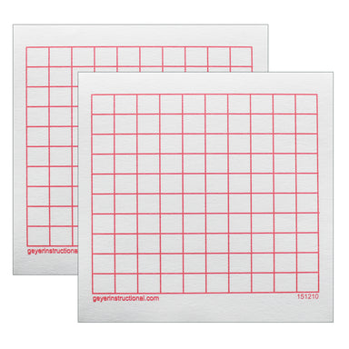 Graphing 3M Post-it® Notes,10 x 10 Grid, 4 Pads Per Pack, 2 Packs - A1 School Supplies