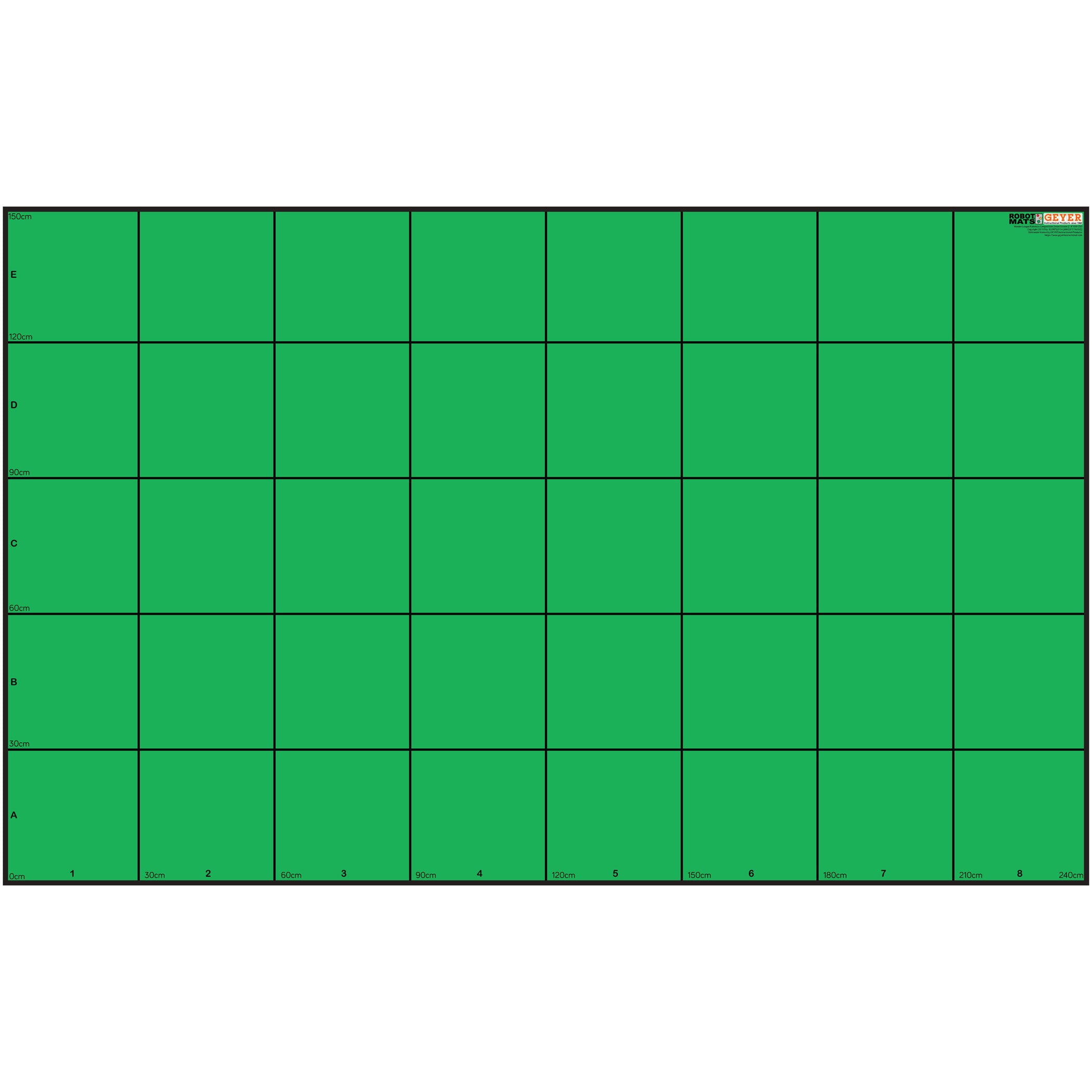 Wonder League Robotics Competition Green Screen Mat, 150cm x 240cm with 30cm Grid - A1 School Supplies