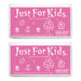 Jumbo Just for Kids Stamp Pad, Pink, Pack of 2 - A1 School Supplies