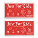 Jumbo Just for Kids Stamp Pad, Red, Pack of 2 - A1 School Supplies