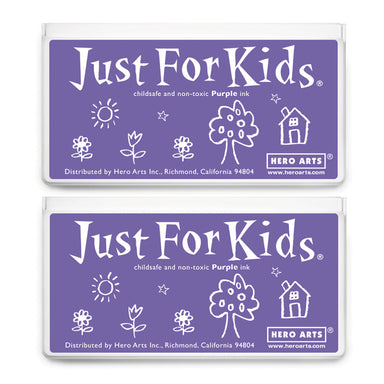 Jumbo Just for Kids Stamp Pad, Purple, Pack of 2 - A1 School Supplies