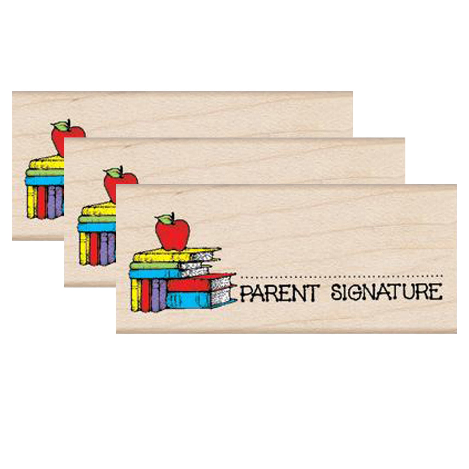 Parent Signature with Apple Stamp, Pack of 3