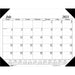 Monthly Academic Calendar Economy Desk Pad, 14 Months (Jul-Aug), 22" x 17", Black - A1 School Supplies