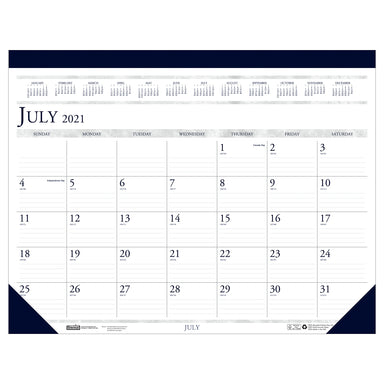 Monthly Academic Calendar Classic Desk Pad, 14 Months (Jul-Aug), 22" x 17" - A1 School Supplies