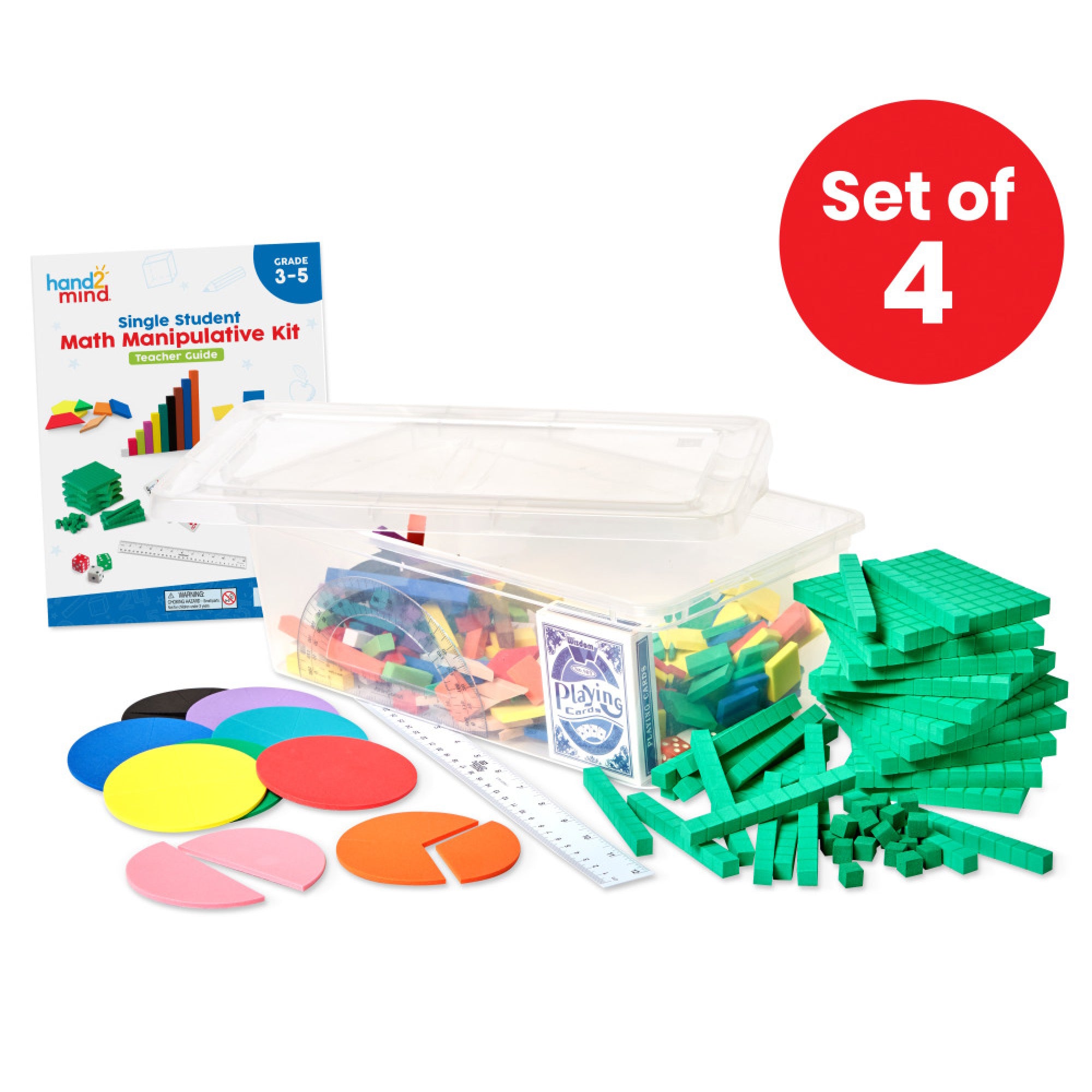 Individual Student Manipulative Kits, Grades 3-5, Set of 4 - A1 School Supplies