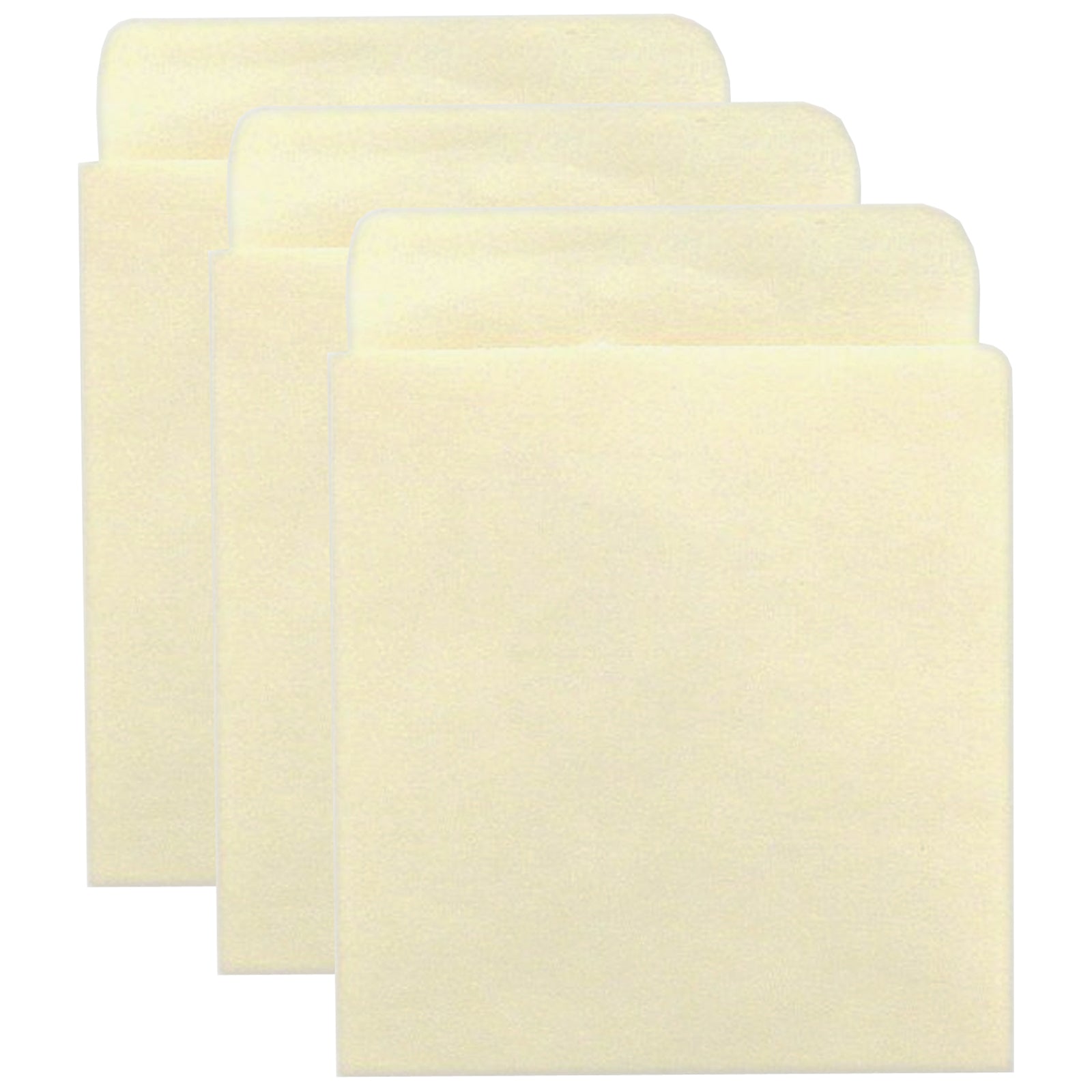 Bright Sticky Back Library Pockets, Manila, 40 Per Pack, 3 Packs - A1 School Supplies