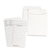 Library Cards & Non-Adhesive Pockets Combo, White, 150 Each/300 Pieces - A1 School Supplies