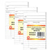 Library Cards & Self-Adhesive Pockets Combo, White, 30 Each/60 Pieces Per Pack, 3 Packs - A1 School Supplies