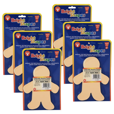 Rainbow Brights™ Family Cut-Outs, 6" Big Kid, 24 Per Pack, 6 Packs - A1 School Supplies