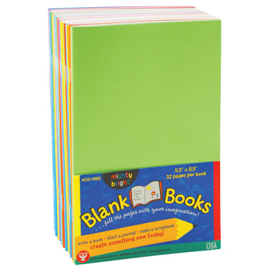 Blank Paperback Books, 5.5" x 8.5", Assorted Colors, Pack of 20 - A1 School Supplies