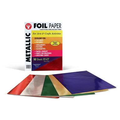 Metallic Foil Paper Assortment, 10 Sheets Per Pack, 6 Packs - A1 School Supplies