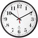 12.75" Black Slimline Commercial/Residential Quartz Movement Wall Clock - A1 School Supplies