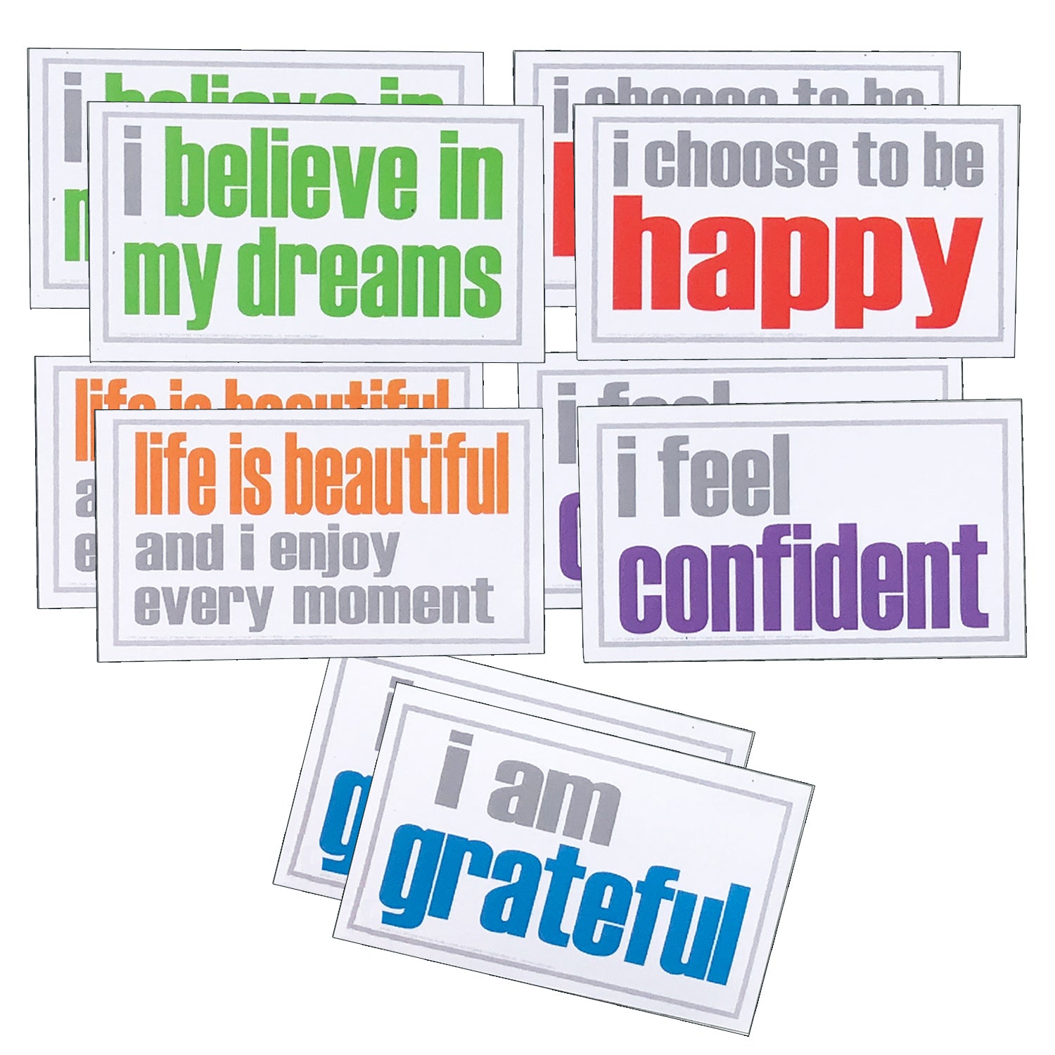 Confidence Magnets, 5 Per Pack, 2 Packs - A1 School Supplies