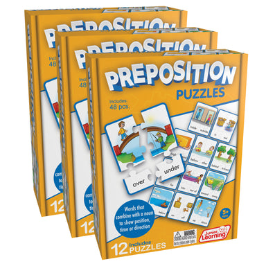 Preposition Puzzles, 12 Per Set, 3 Sets - A1 School Supplies