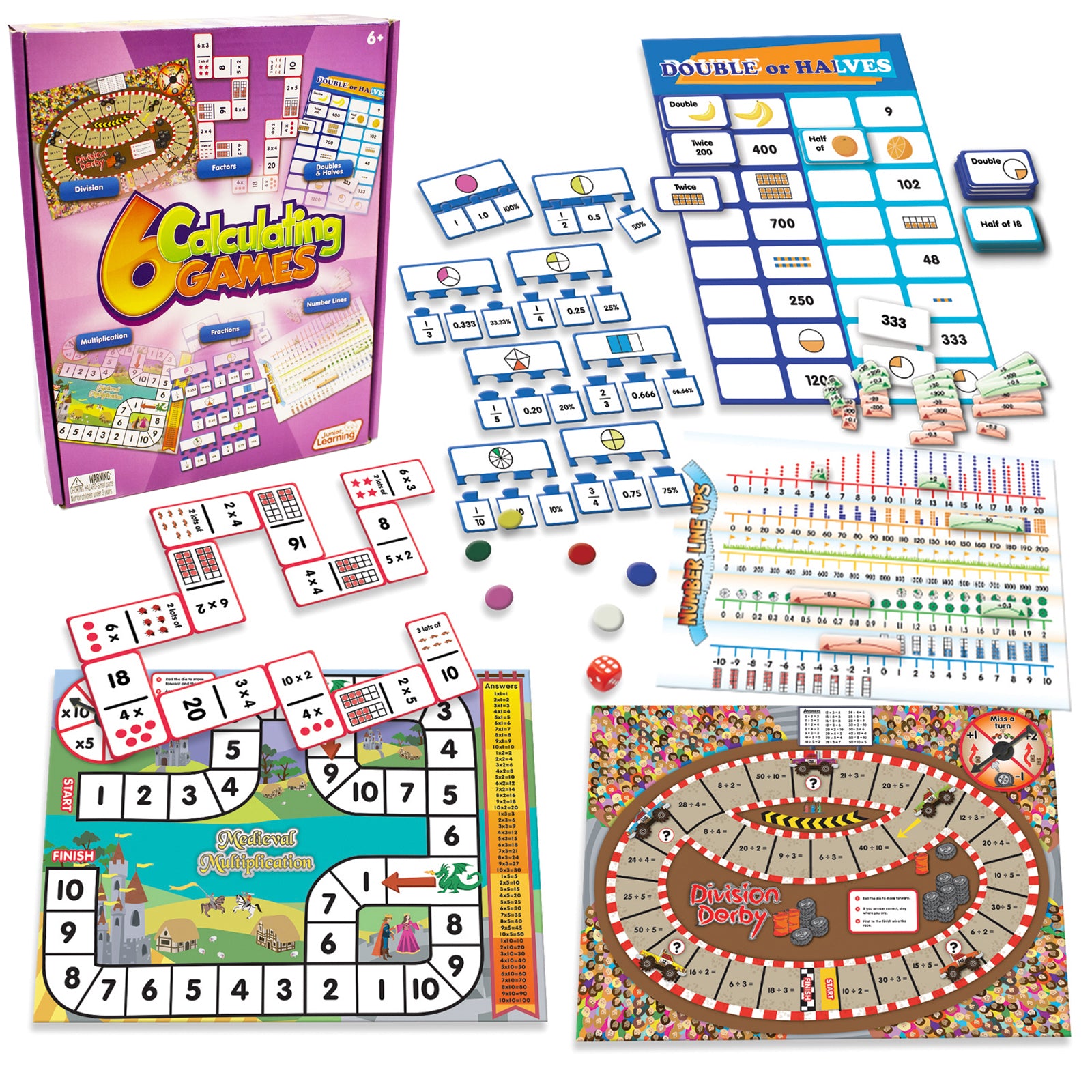 6 Calculating Games - A1 School Supplies