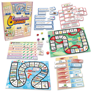 6 Comprehension Games - A1 School Supplies