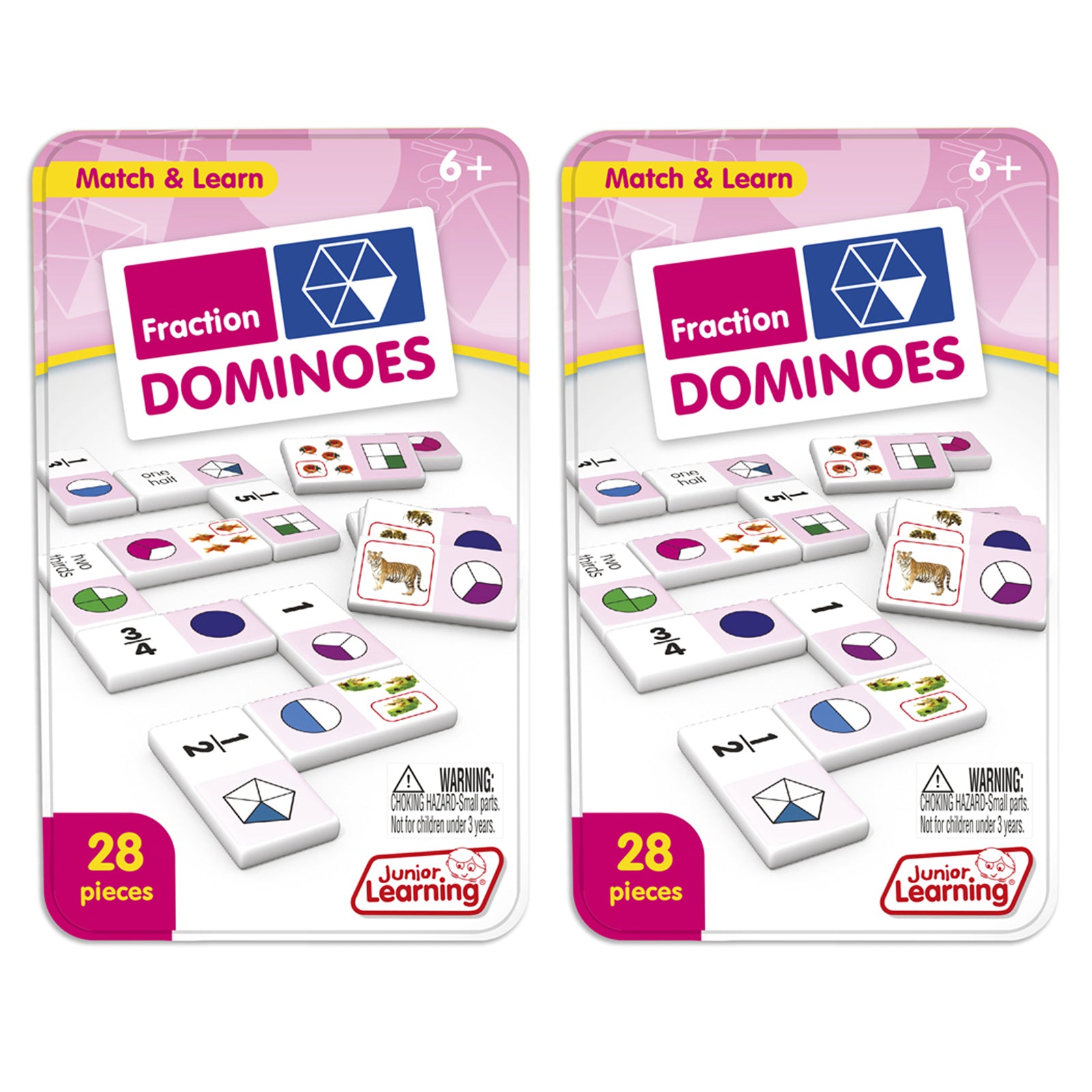 Fraction Dominoes, 2 Sets - A1 School Supplies