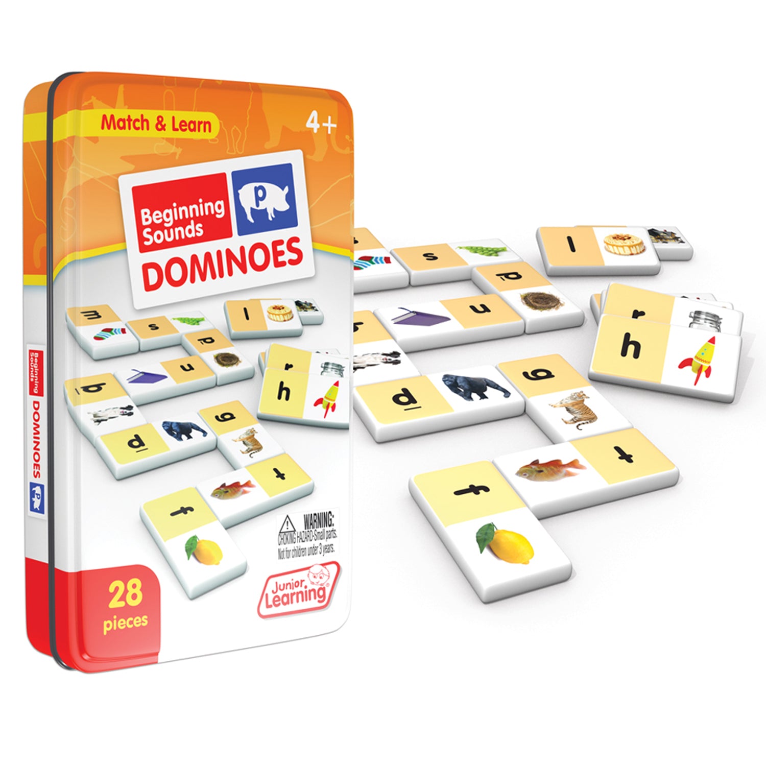 Beginning Sounds Dominoes, 2 Sets - A1 School Supplies