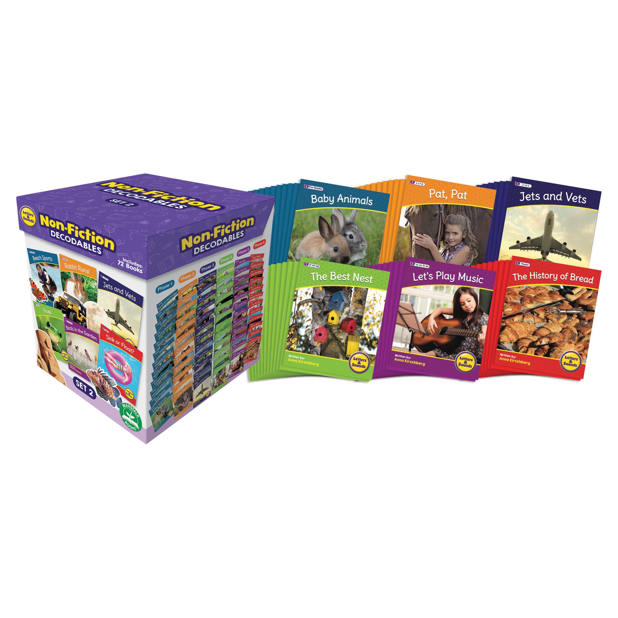 Letters & Sounds Non-Fiction Decodables Boxed Set, Set 2 - A1 School Supplies