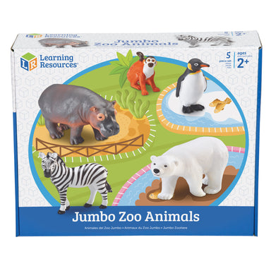 Jumbo Zoo Animals, Set of 5 - A1 School Supplies