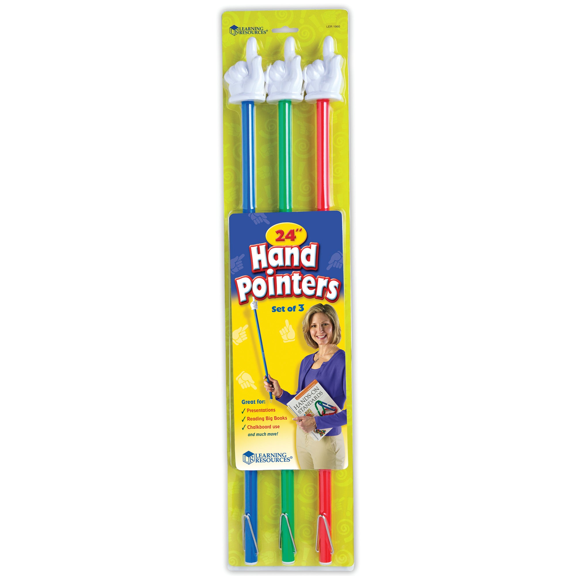 Hand Pointers, 24", Pack of 3 - A1 School Supplies