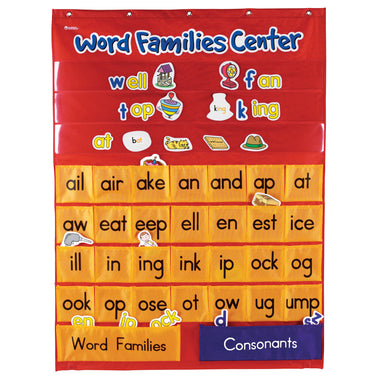 Word Families & Rhyming Center Pocket Chart - A1 School Supplies