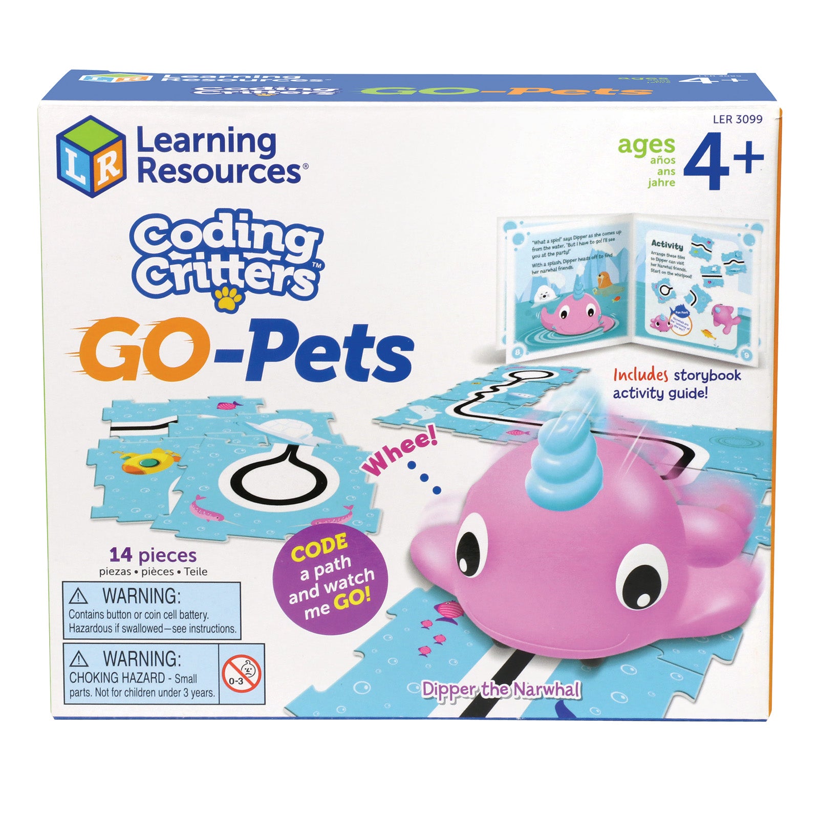 Coding Critters™ Go-Pets, Dipper the Narwhal - A1 School Supplies