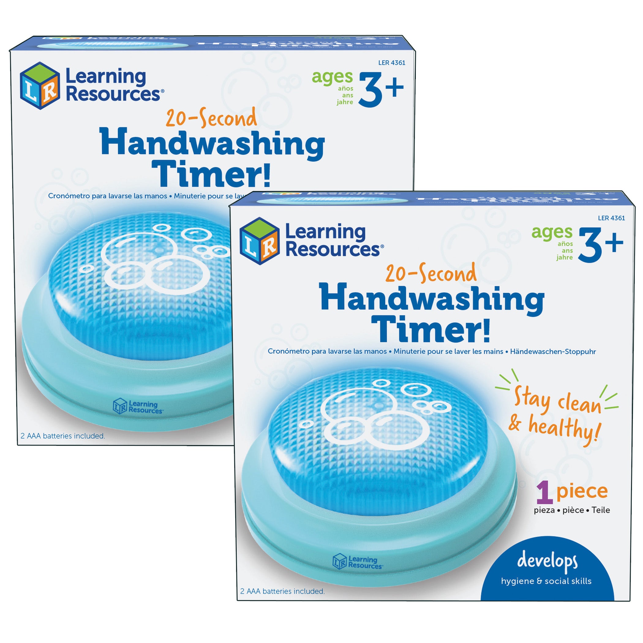 20-Second Handwashing Timer, Pack of 2 - A1 School Supplies