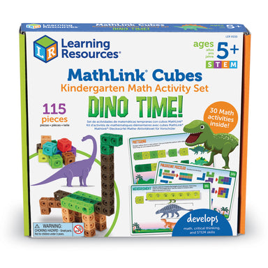 Mathlink® Cubes Kindergarten Math Activity Set: Dino Time! - A1 School Supplies