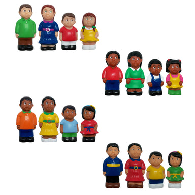 Ethnic Family Figures, Set of 16 - A1 School Supplies