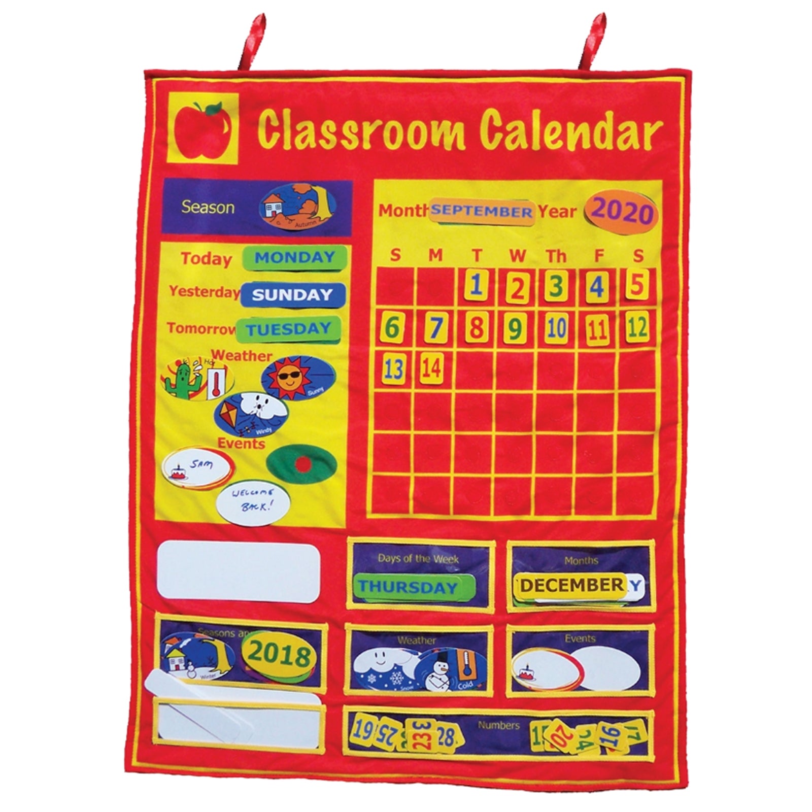 Classroom Calendar, 36"H x 26"W - A1 School Supplies