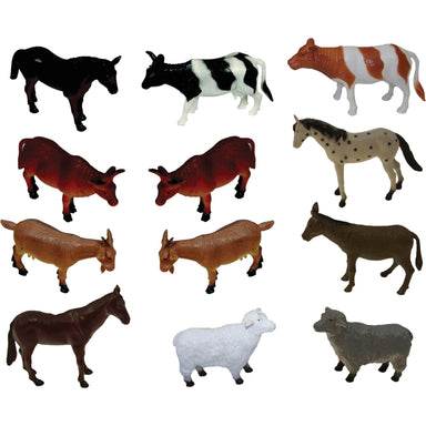 Farm Animals Playset, Set of 12 - A1 School Supplies