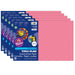 Construction Paper, Shocking Pink, 12" x 18", 50 Sheets Per Pack, 5 Packs - A1 School Supplies