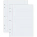 Composition Paper, White, 5-Hole Punched, Red Margin, 3/8" Ruled, 8" x 10-1/2", 500 Sheets Per Pack, 2 Packs - A1 School Supplies