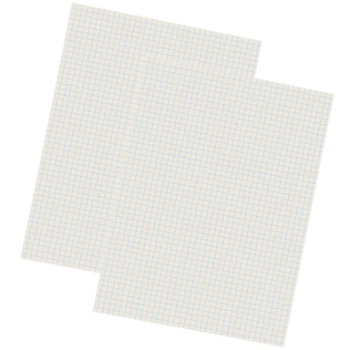 Grid Ruled Drawing Paper, White, 1/4" Quadrille Ruled, 9" x 12", 500 Sheets Per Pack, 2 Packs - A1 School Supplies