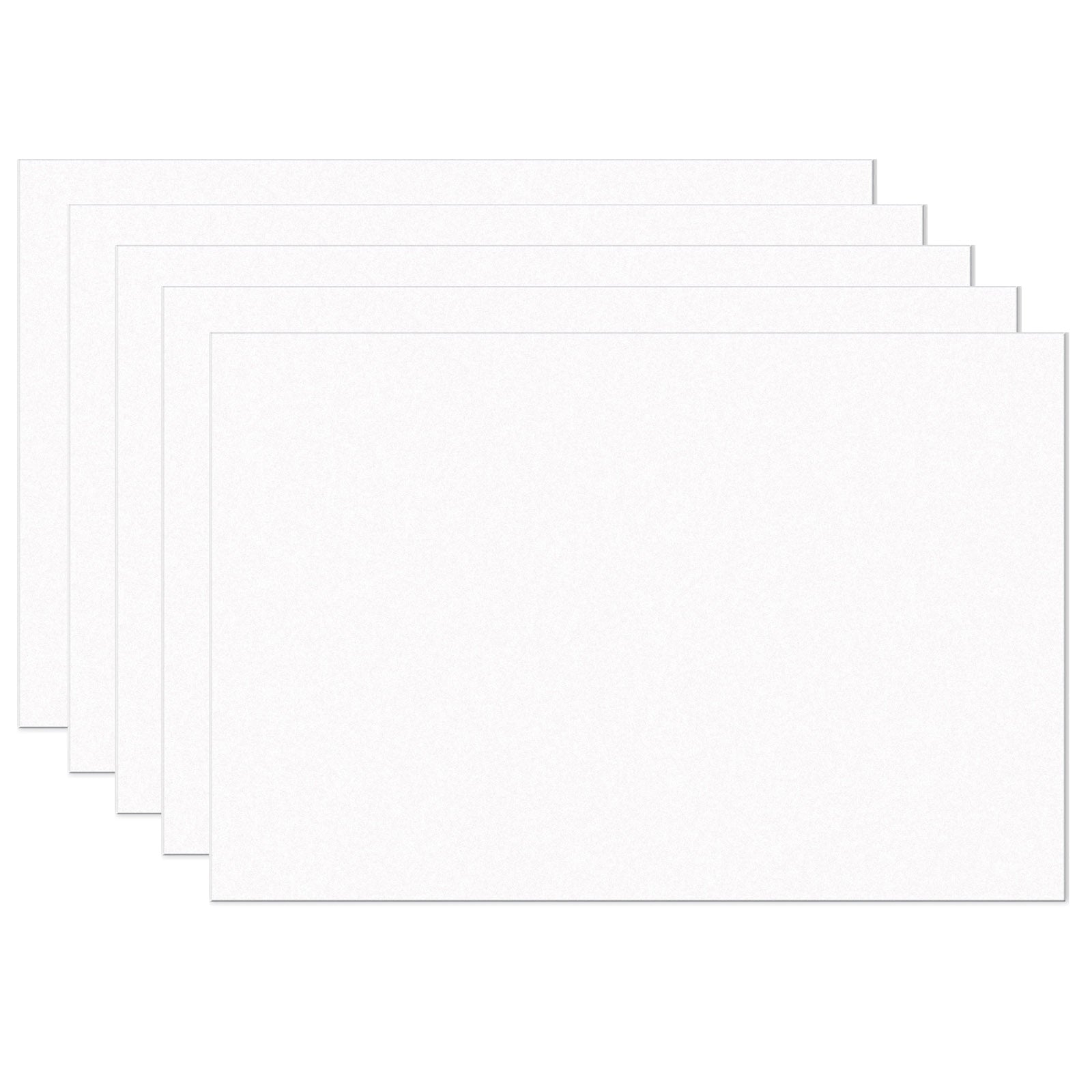 Construction Paper, Bright White, 12" x 18", 100 Sheets Per Pack, 5 Packs - A1 School Supplies