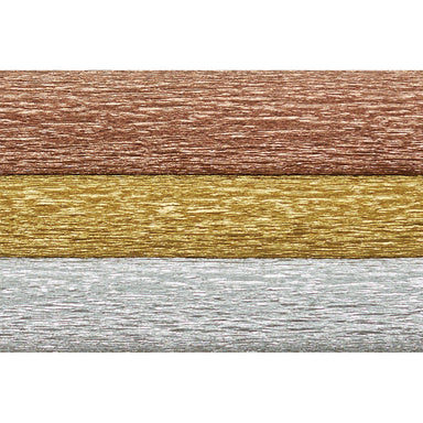 Extra Fine Crepe Paper, Metallic Assortment, 10.7 sq. ft - A1 School Supplies