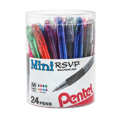 R.S.V.P.® Mini Ballpoint Pens, 24-pack - A1 School Supplies