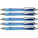 Rave Retractable Ballpoint Pen, ViscoGlide Ink, 1.4 mm, Blue, Pack of 5 - A1 School Supplies