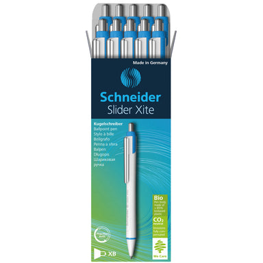 Slider Xite XB Refillable + Retractable Ballpoint Pen, 1.4 mm, Black Ink, Box of 10 Pens - A1 School Supplies