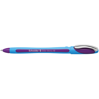 Slider Memo XB Ballpoint Pen, 1.4 mm, Violet Ink, Box of 10 Pens - A1 School Supplies