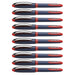 One Business Rollerball Pens, 0.6mm, Red, Pack of 10 - A1 School Supplies