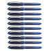 One Business Rollerball Pens, 0.6mm, Blue, Pack of 10 - A1 School Supplies