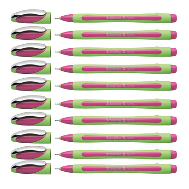 Xpress Fineliner Pen, Fiber Tip, 0.8 mm, Pink, Pack of 10 - A1 School Supplies