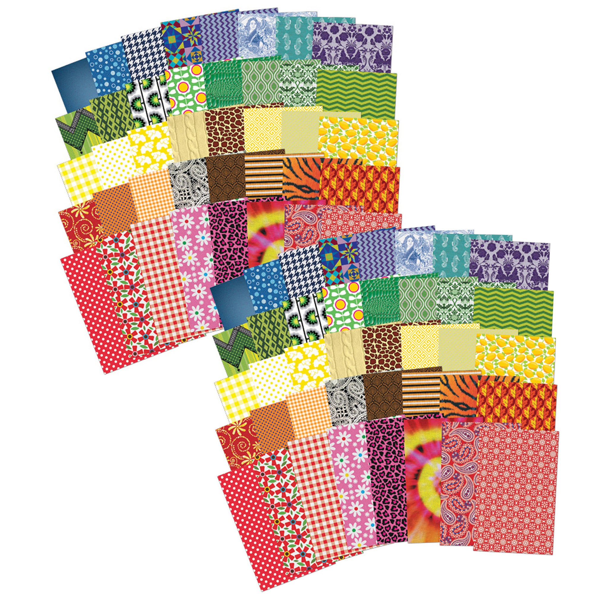 All Kinds of Fabric Design Papers™, 5.5" x 8.5", 200 Sheets Per Pack, 2 Packs - A1 School Supplies