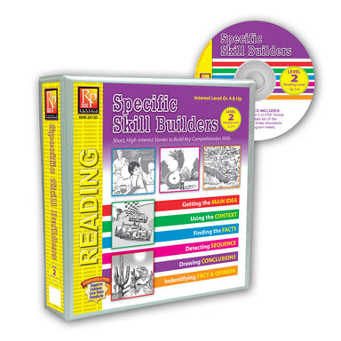 Specific Skill Builders: Level 2 (Binder & Resource CD) - A1 School Supplies