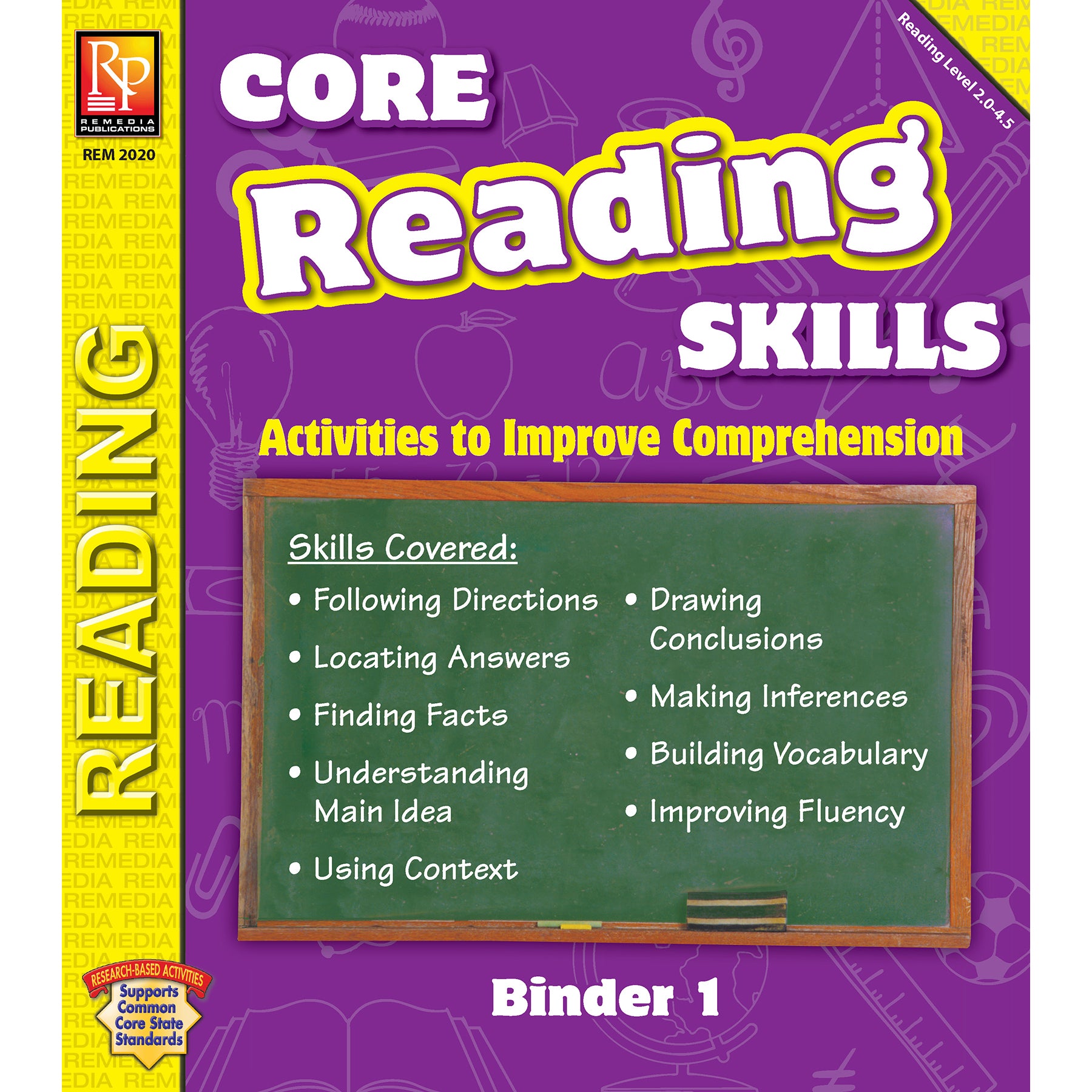 Core Reading Skills Program: Binder 1 - A1 School Supplies