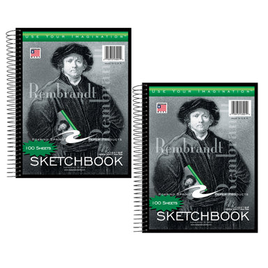 Sketchbook, 11" x 8-1/2", 100 Sheets, Pack of 2 - A1 School Supplies